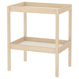 SNIGLAR Changing table, beech/white, 28 3/8x20 7/8"